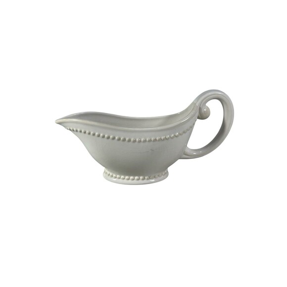 Pavillion by Princess House Gravy Boat Beadd Pattern Cream Color *READ - Picture 4 of 12